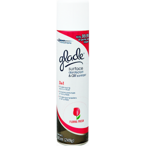 GLADE ® SURFACE DISINFECTANT AND AIR SANITIZER FLORAL FRESH 300 ML